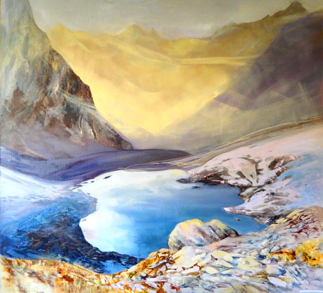 Аджиева В.Б. «Между светом и тенью» 2010 (холст, масло)